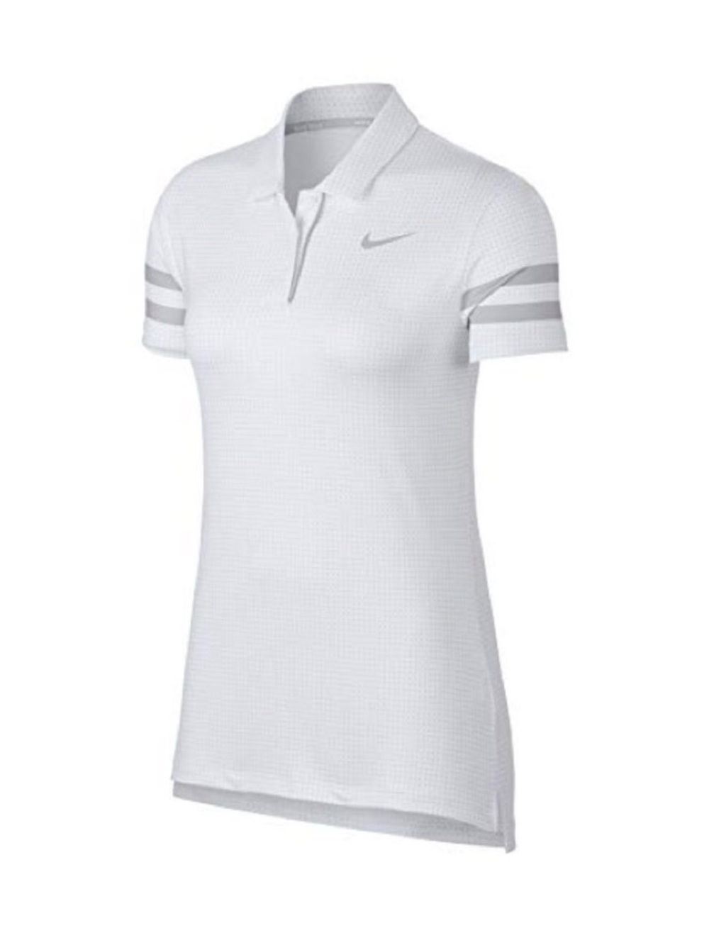 Nike Women’s Dri‑FIT Stretch Pique Golf Polo Limited Pro Edition Rare White Gray
